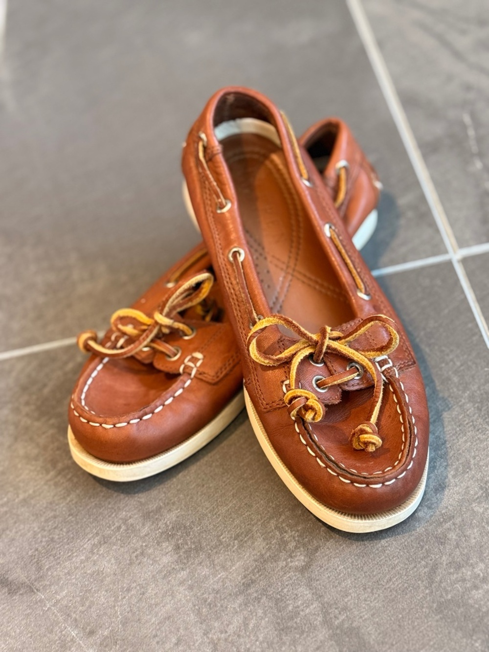 Ralph Lauren Brown Leather Boat Shoes Loafers 6.5